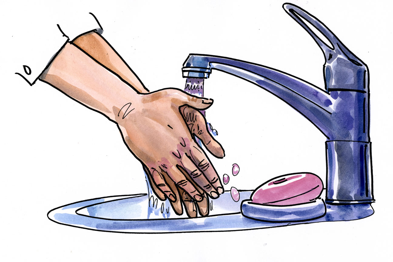 myti rukou